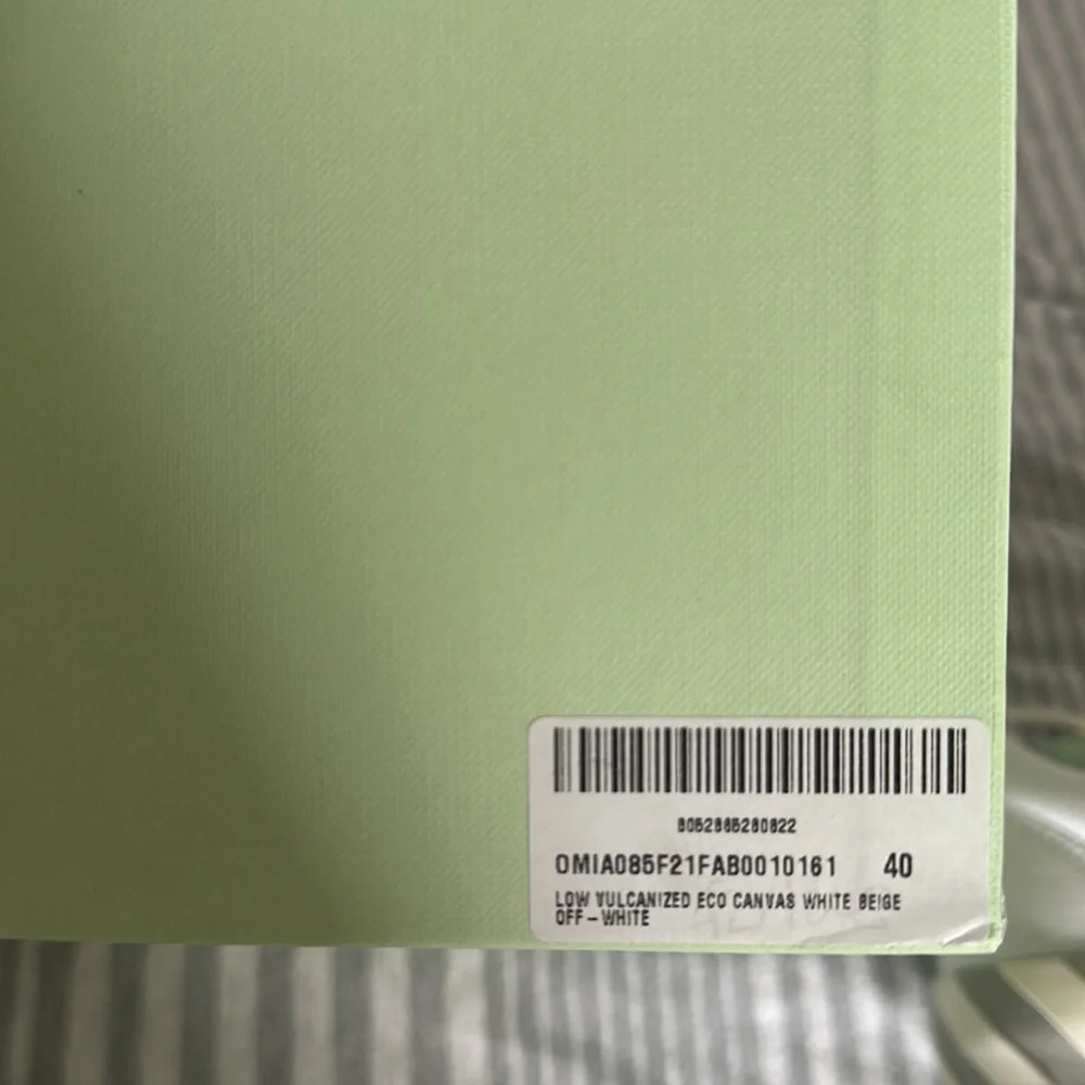 Off- White Vulcanized Eco Canvas Sneakers - Picture 10 of 16